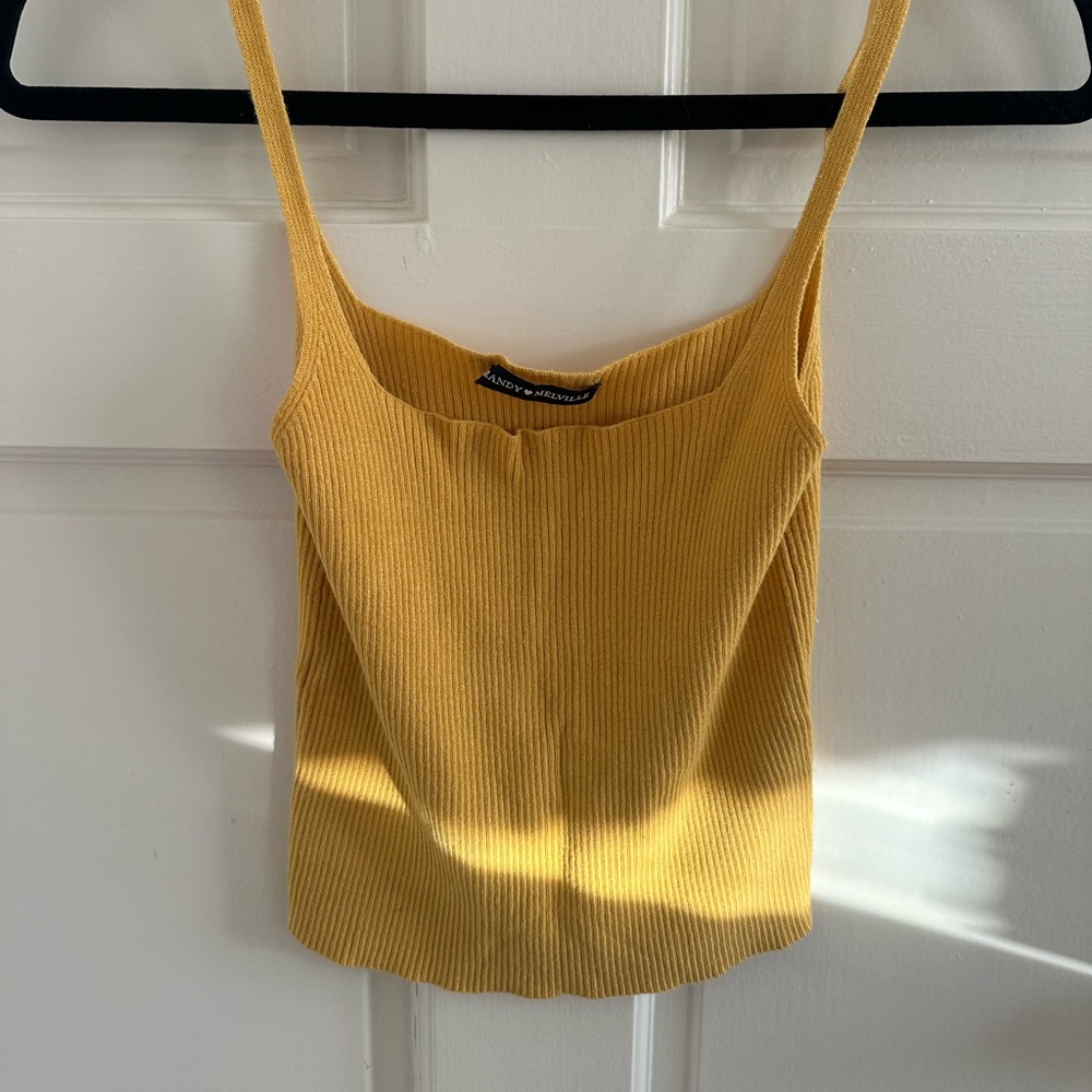 Brandy Melville yellow tank top